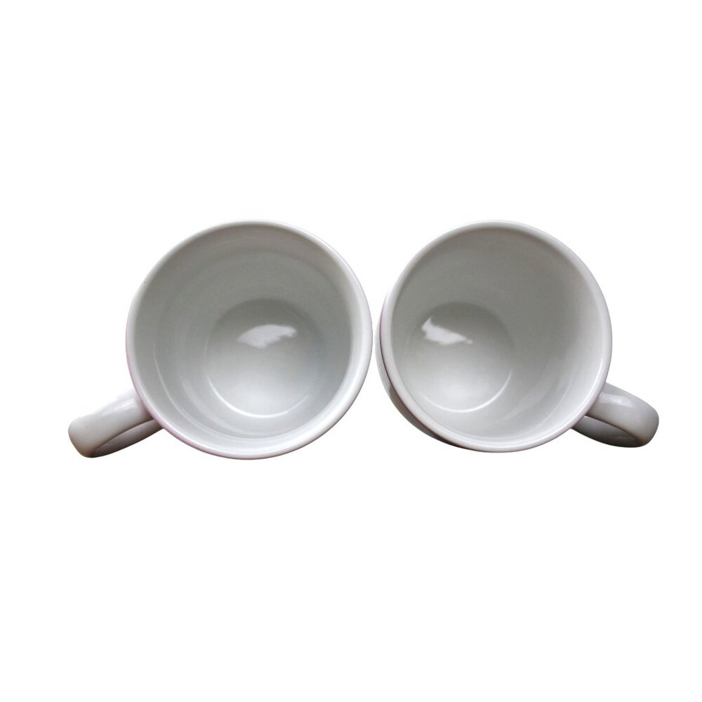 Starbucks Coffee Pink & Stainless Steel Ceramic Mugs 10oz Set Of 2 Durable & Sty - Picture 5 of 7